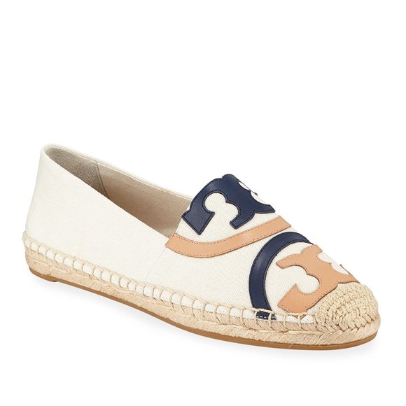 Tory Burch Shoes - Tory Burch Poppy Flat Logo Slip-On Espadrilles 8